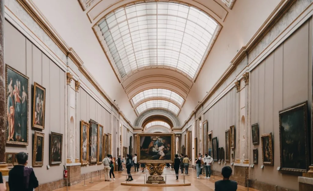 Das Louvre Museum von innen