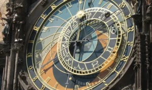 Zifferblatt der astronomischen Uhr in PRag